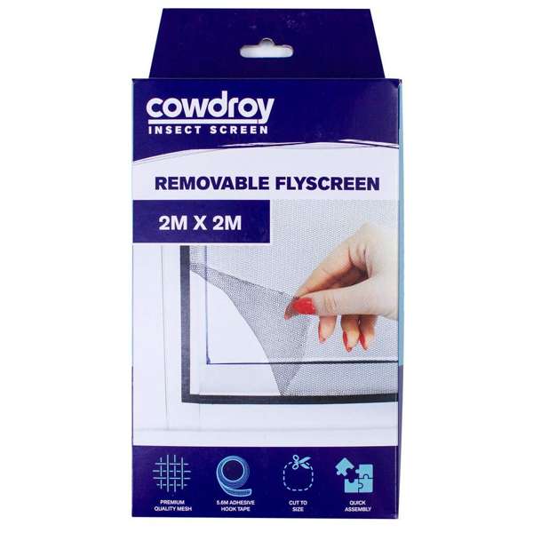 Cowdroy Removable Flyscreen 2m x 2m