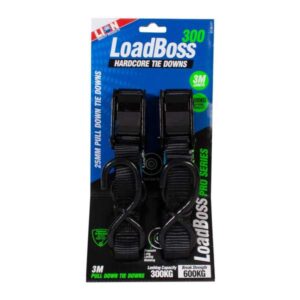 Lion LoadBoss Hard Core Pull Down Tie Downs 3m 2 Piece