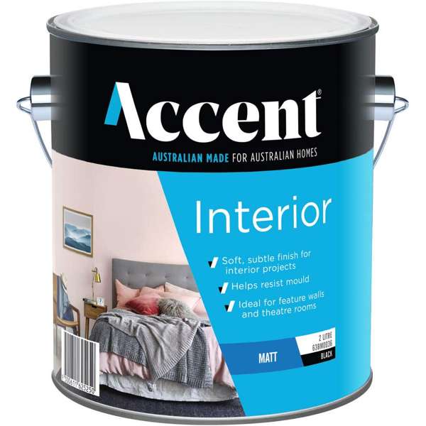 Accent Interior Matt Black 2L