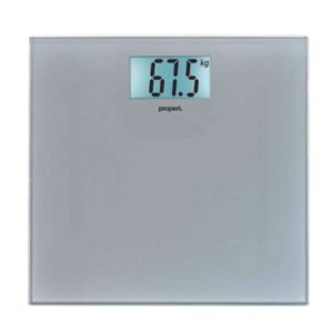 Propert Glass Digital Bathroom Scale Silver 150kg