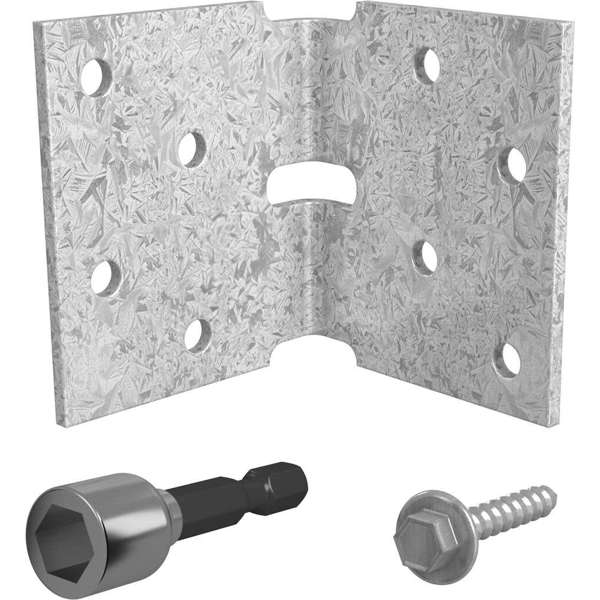 Angle Bracket Repair Kit 60 x 60 x 70mm 4 Pack