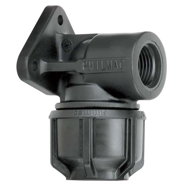 Philmac 3G Wall Plate Elbow BSP Threaded Female 25mm x 3/4 inch