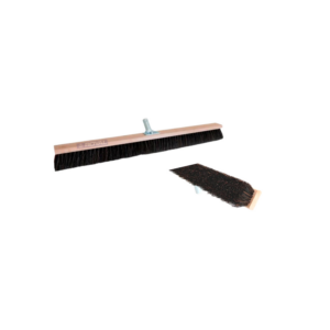 Masterfinish Timber Broom Yard Heavy Duty Medium Bristle 350mm
