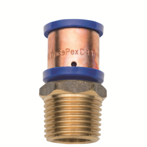 Crimp Adaptor Tradepex Blue – 20mm x 3/4in CU Tail