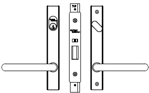 Dormakaba SB2212 Lock Kit – Kit 03 BLK – Cylinder & Turn