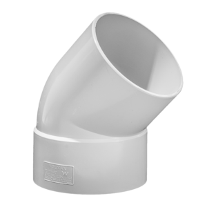 PVC DWV Bend In Fitting 42.5 Deg M-F – 65mm