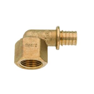 Elbow #19BP Crimp PEX W&G Ylw – 20mm x 15Mi x 90mm