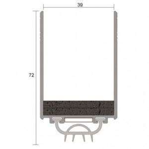 Door Bottom Upgrade Seal – 920mm (20mm Build-Up, Retro-Fit Gap Reduction)