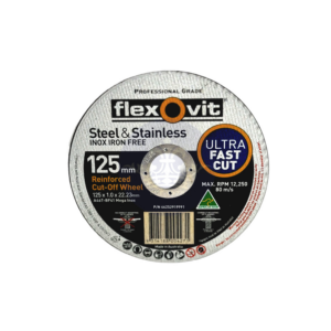 Flexovit Inox Cutting Disc A46TBF41 125 x 1 x 22.23mm