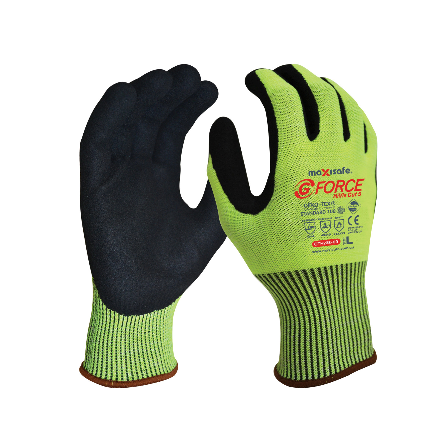 G-Force HiVis Nitrile Coated Glove Large