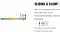 Profile Clamp Sliding ST 305/330 or 560 330mm