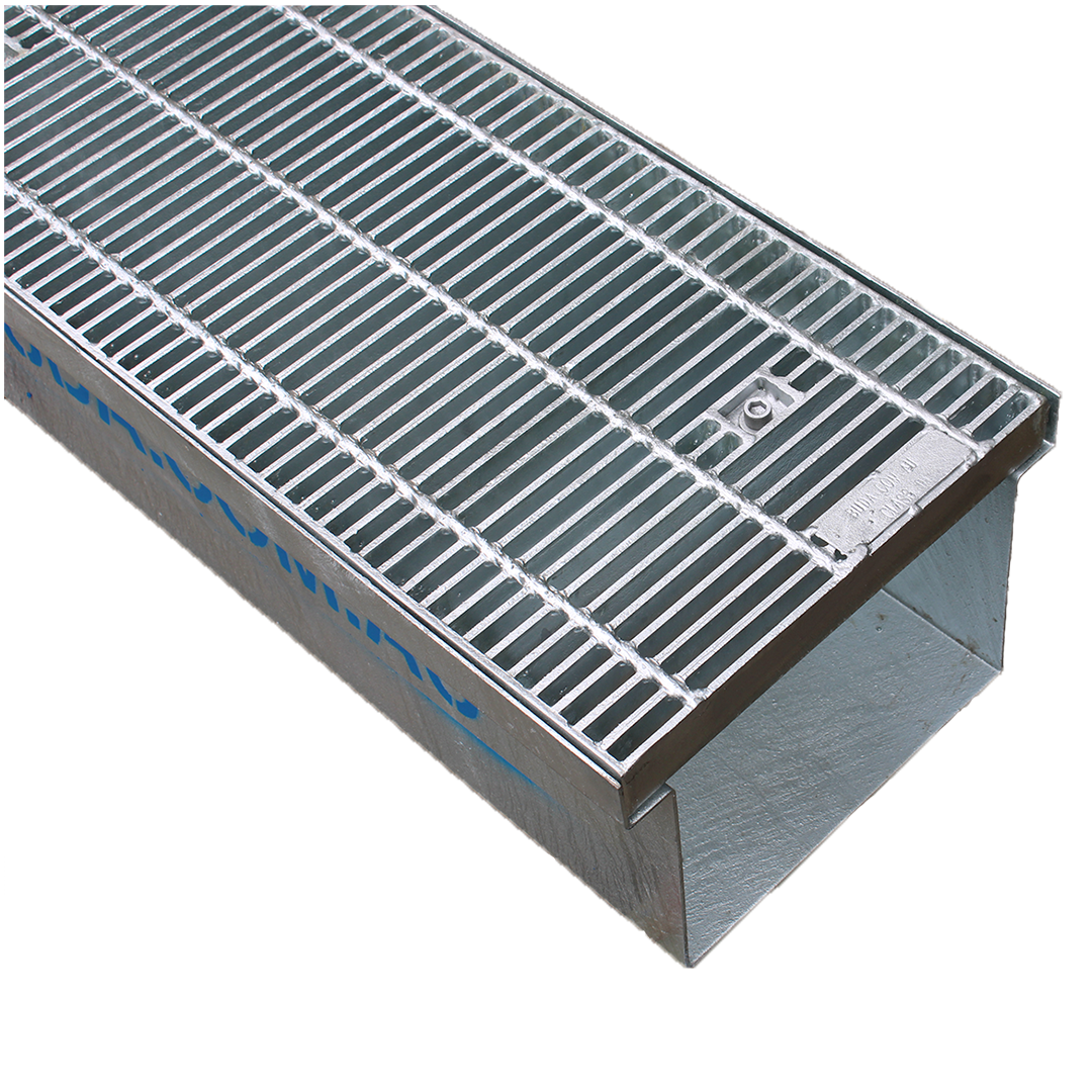 MEGAGUARD™ Heelguard Galvanised Box Grate – 200mm x 170mm x 1.5m (Class D)