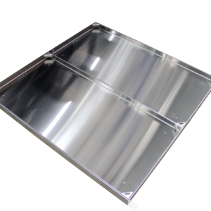 Stainless Steel Tile Insert Pit Cover – 900 x 900mm (For Paved & Tiled Areas)