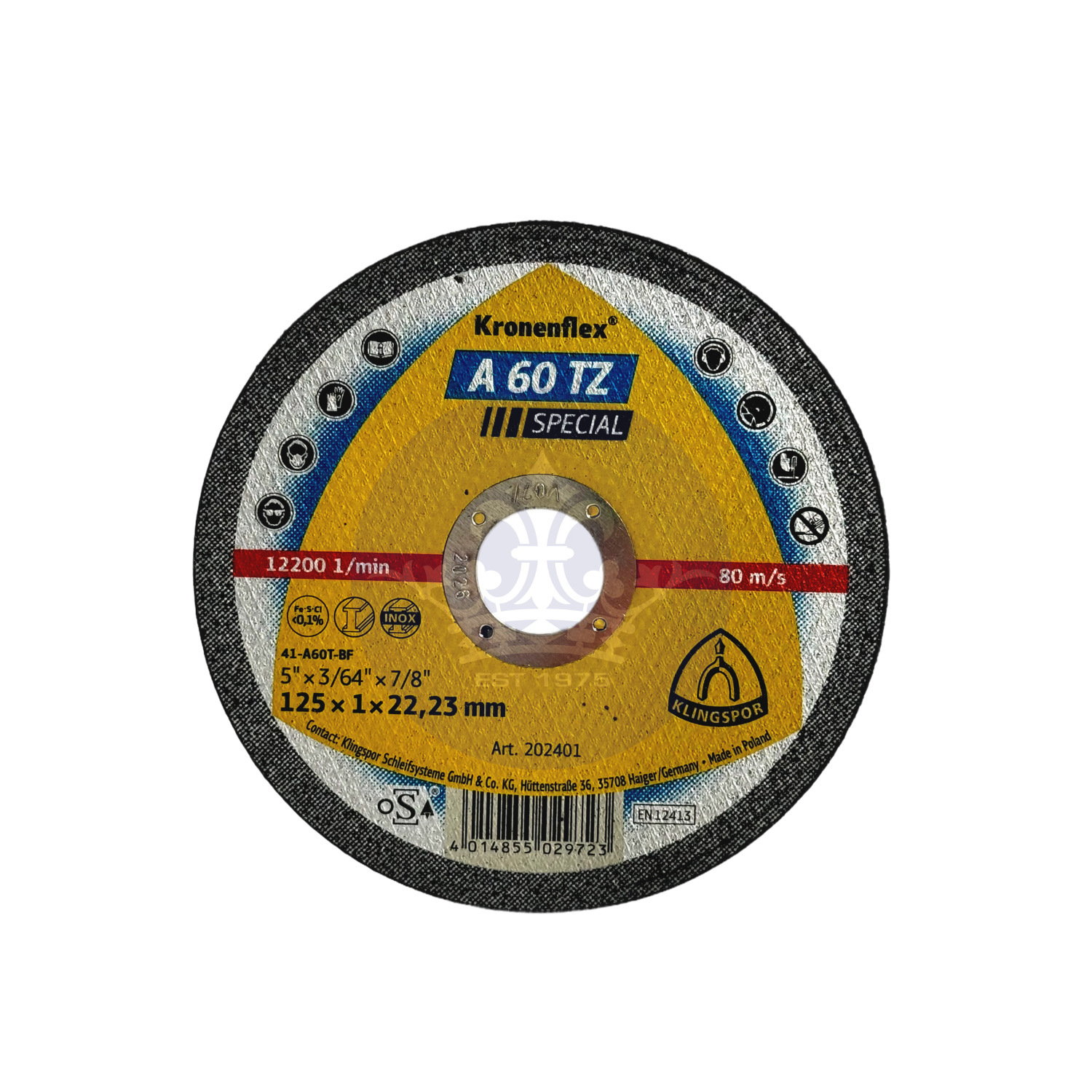 Klingspor Cutting Off Wheel A 24 R 230 x 3 x 22.23mm