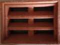 Brick Vent Clay Manganese Brown Louvre 230 x 160 x 65mm
