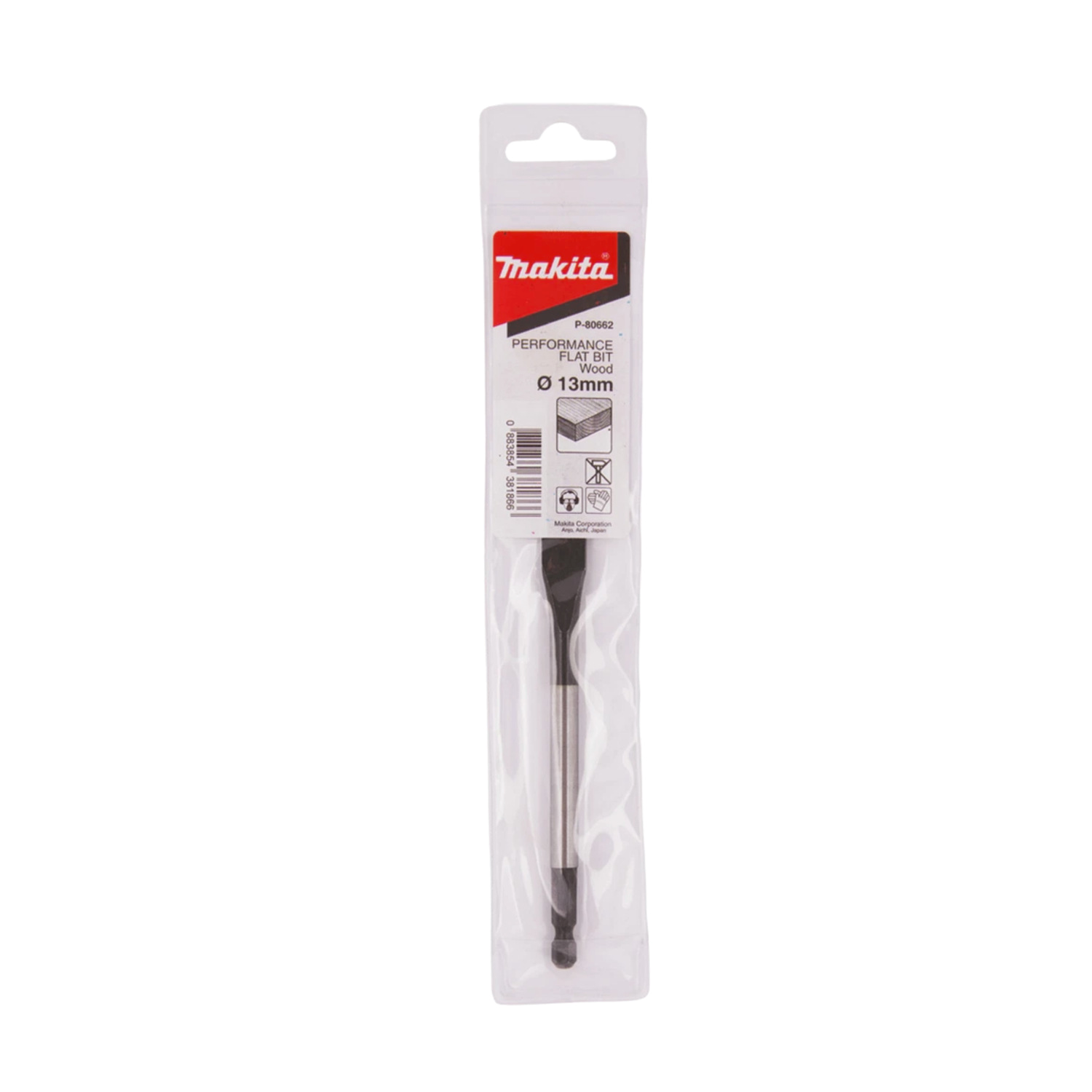Makita 13mm Flat Wood Spade Bit 1/4 Hex Shank