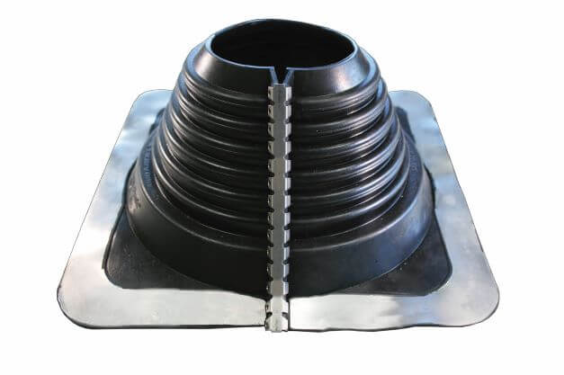 Roof Collar Masterflash No2 X Sqr Base – 50mm-70mm Blk