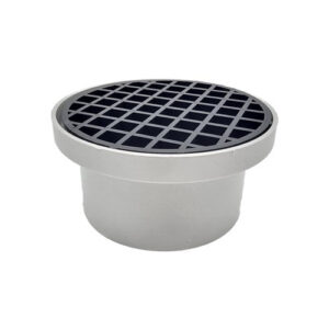 Collar Finishing DWV PVC Round W/-Open Grate S/S Surround – 100mm