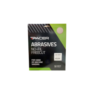Pacer No-Fil Freecut Sanding Paper 120 Grit 5 Pack