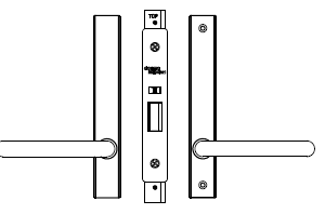 Dormakaba SB2212 Lock Kit – Kit 05 BLK – Passage Set