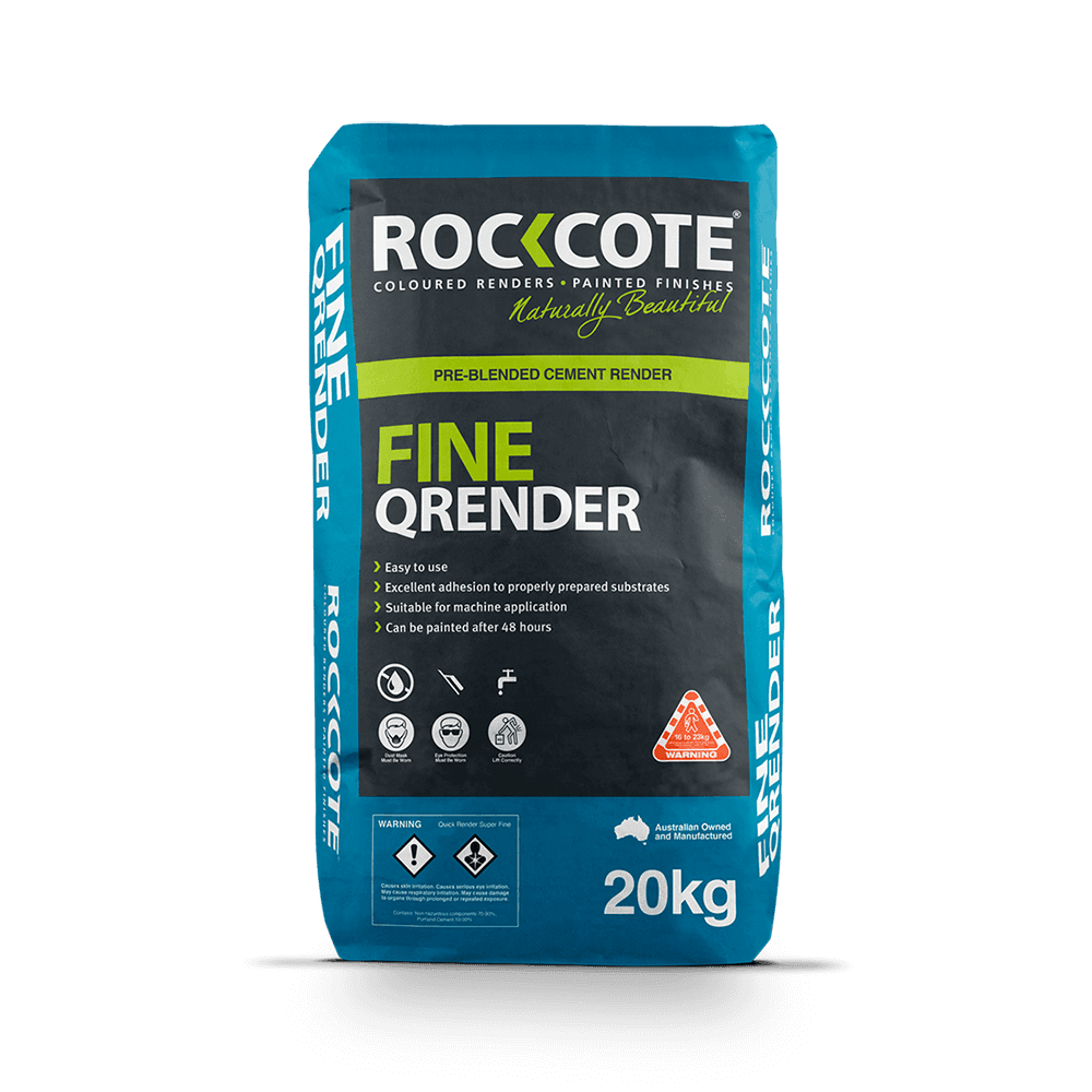 Rockcote Quick Render Fine Grey 20kg