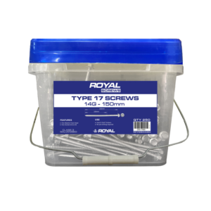 Royal Type 17 Screw Hex Head 14G 10 x 150mm 250 Screws