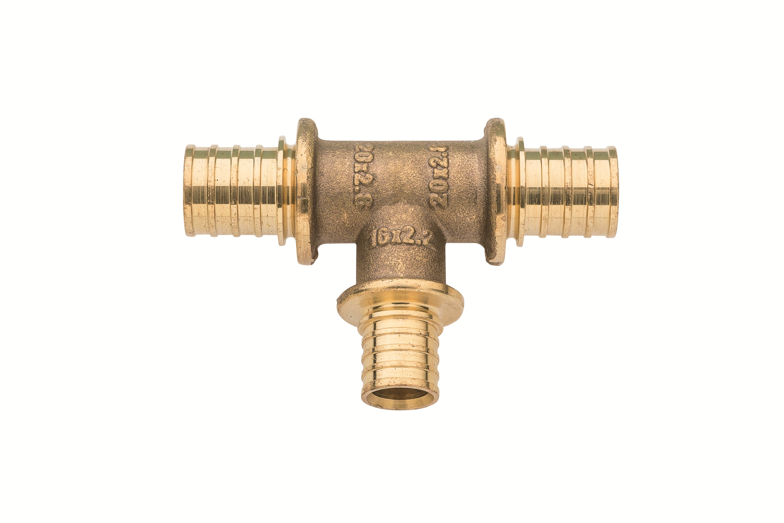 Reducing Tee #25 Crimp Water Blue Tradepex – 20mm x 16mm x 20mm