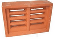 Brick Vent Terracotta Clay Manganese Brown Square 230 x 160 x 65mm
