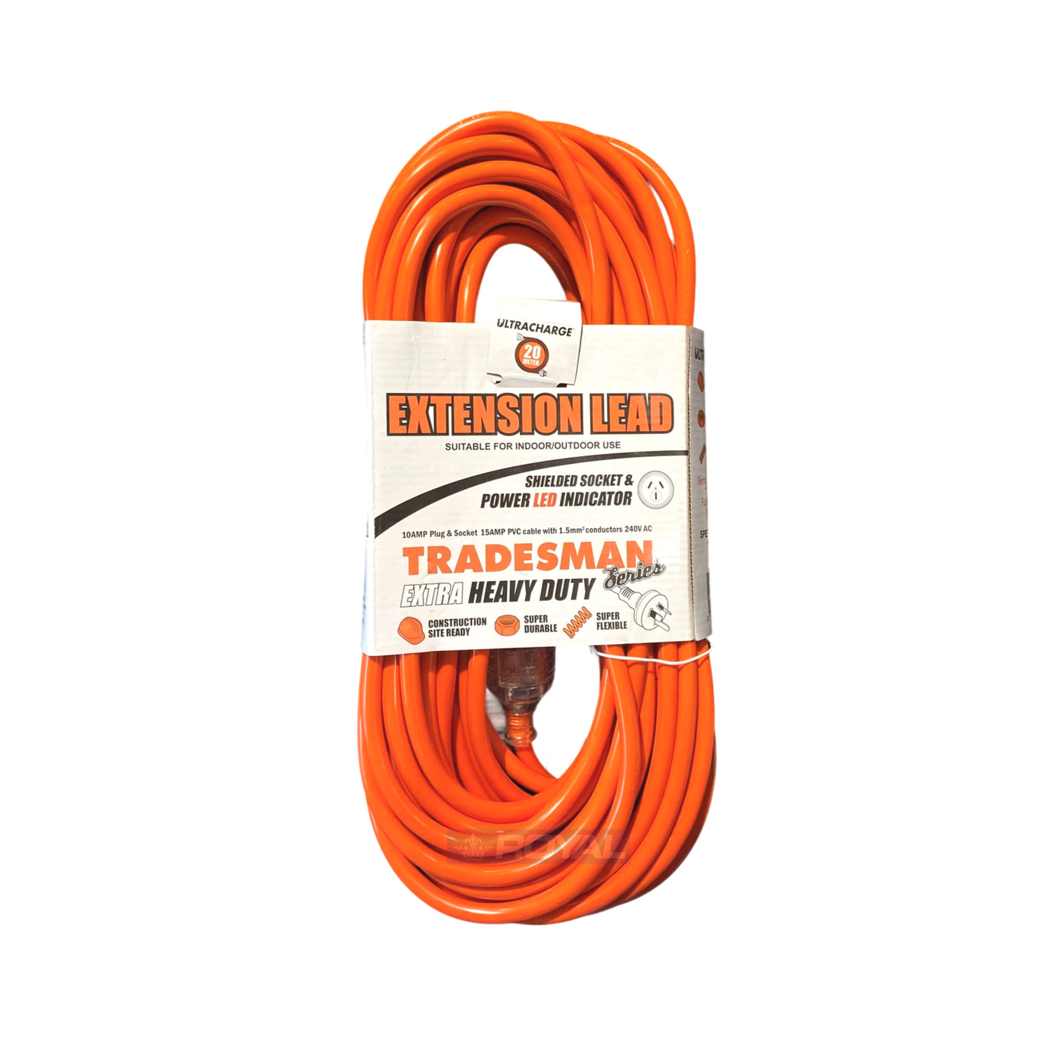 Tradesman Extension Lead Swirl Finish 10m
