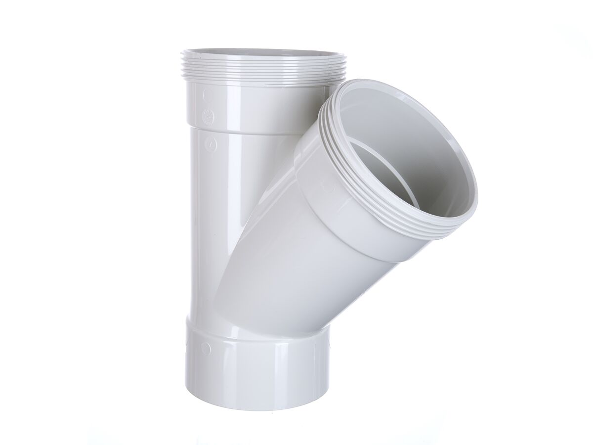 PVC DWV Plain Red Junction 45 Deg F-F SWJ – 150mm x 100mm