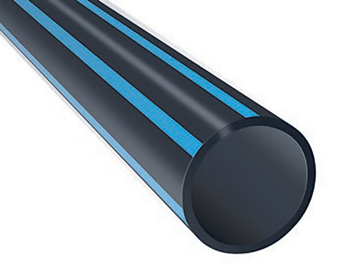 PE Poly Pipe Coil Blue Stripe HDP N12.5 – 25mm x 25m