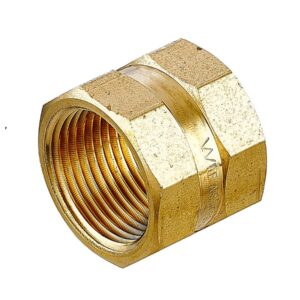 Brass Hexagonal Socket F-F – 15mm x 1/2Inch