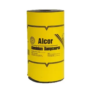 Alcor Aluminium Dampcourse – 450mm x 30m (Standard Grade Moisture Barrier)