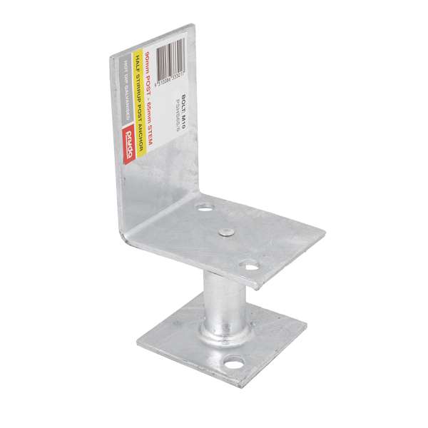 Pryda Half Stirrup Post Anchor M10 x 65mm
