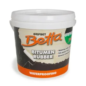 15 L Pail Gripset Betta Bitumen Rubber Waterproofing Membrane – Flexible Barrier for Wet Areas & Below Grade