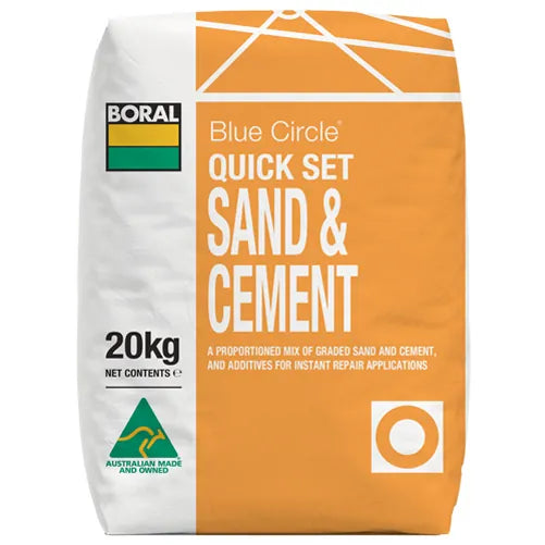 Blue Circle Quick Set Sand And Cement Boral – 20kg Bag