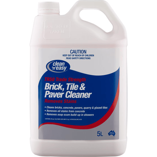 Liquid Brick, Tile & Paver Cleaner – Heavy Duty Acid-Based