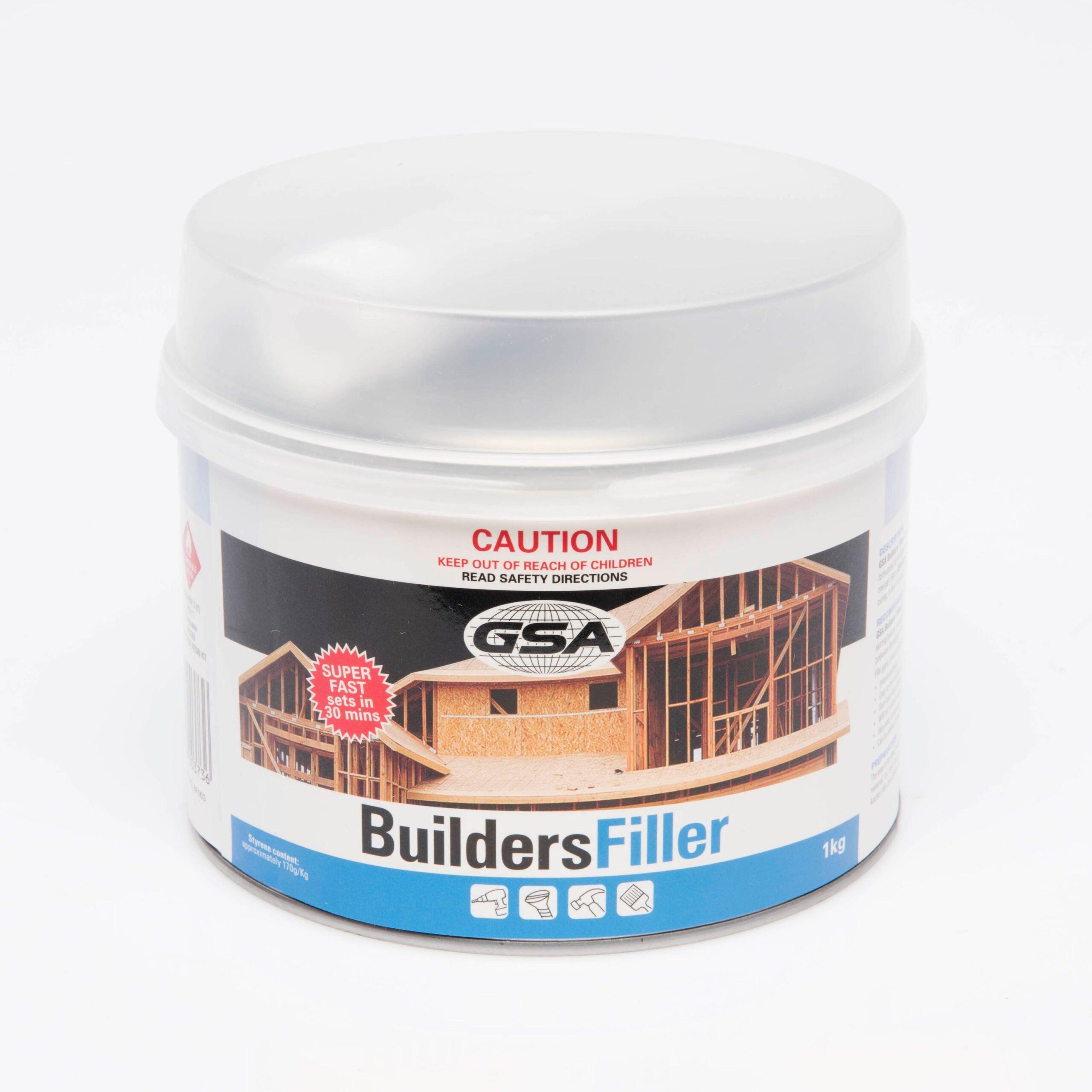 Builders Body Filler Repair Compound – 1kg Tub