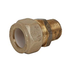Brasshards Nylon Olive Compression Union Brass 15mm Male x 20mm