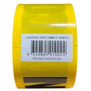 Caution Tape – 100m Roll, High Visibility Site Safety Barrier