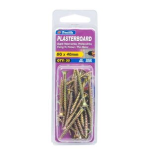 Zenith Plasterboard Screw Bugle 8G x 40mm - 30 Pack