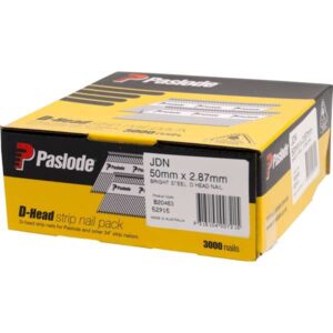 Paslode Pneumatic D Head Nail – 50 x 2.87mm (Bright, 3000 Pack)