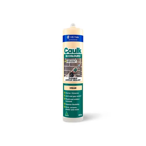 HB Fuller Caulk In Colour Acrylic Gap Filler 450g Cartridge – Cream
