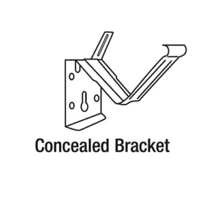Concealed Gutter Bracket Zinc For Hi Front 115 Gutter – 115mm