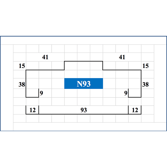 Reveal Double Door Frame – 2065 x 1246mm – Profile N114 (Non-Fire Rated)