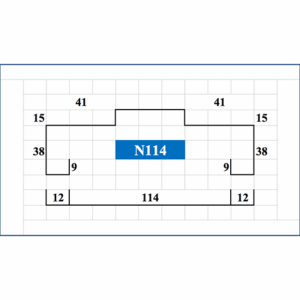 Reveal Double Door Frame – 2065 x 1246mm – Profile N93 (Non-Fire Rated)