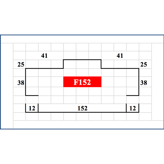 Metal Fire Rated Door Frame – 2055mm x 824mm – Profile F114 – Left Hand