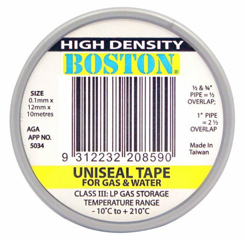 Teflon Tape Grey – 12mm x 10m