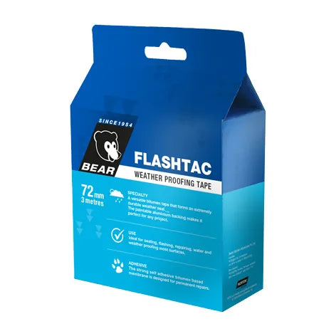 Bear Flashtac Weatherproof Flashing Tape – 72mm x 3m