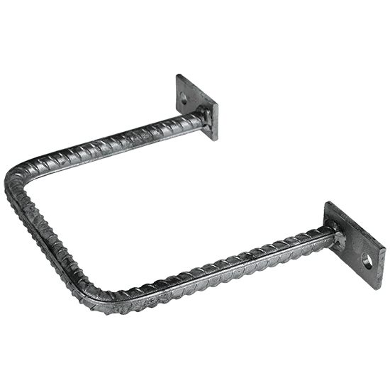 Brick-In Galvanised Stormwater Pit Step Iron – Yellow Safety Coating